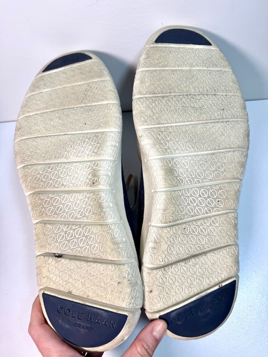 Cole Haan Blue Knit Tan Leather Zerogrand Stitchlite Lace Up Oxford | Size 12 main image 6